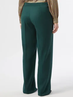 Online Marina Rinaldi Twill trousers DARKGREEN
