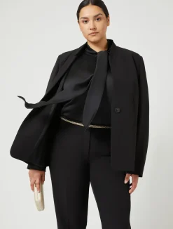 Sale Marina Rinaldi Twill trousers BLACK