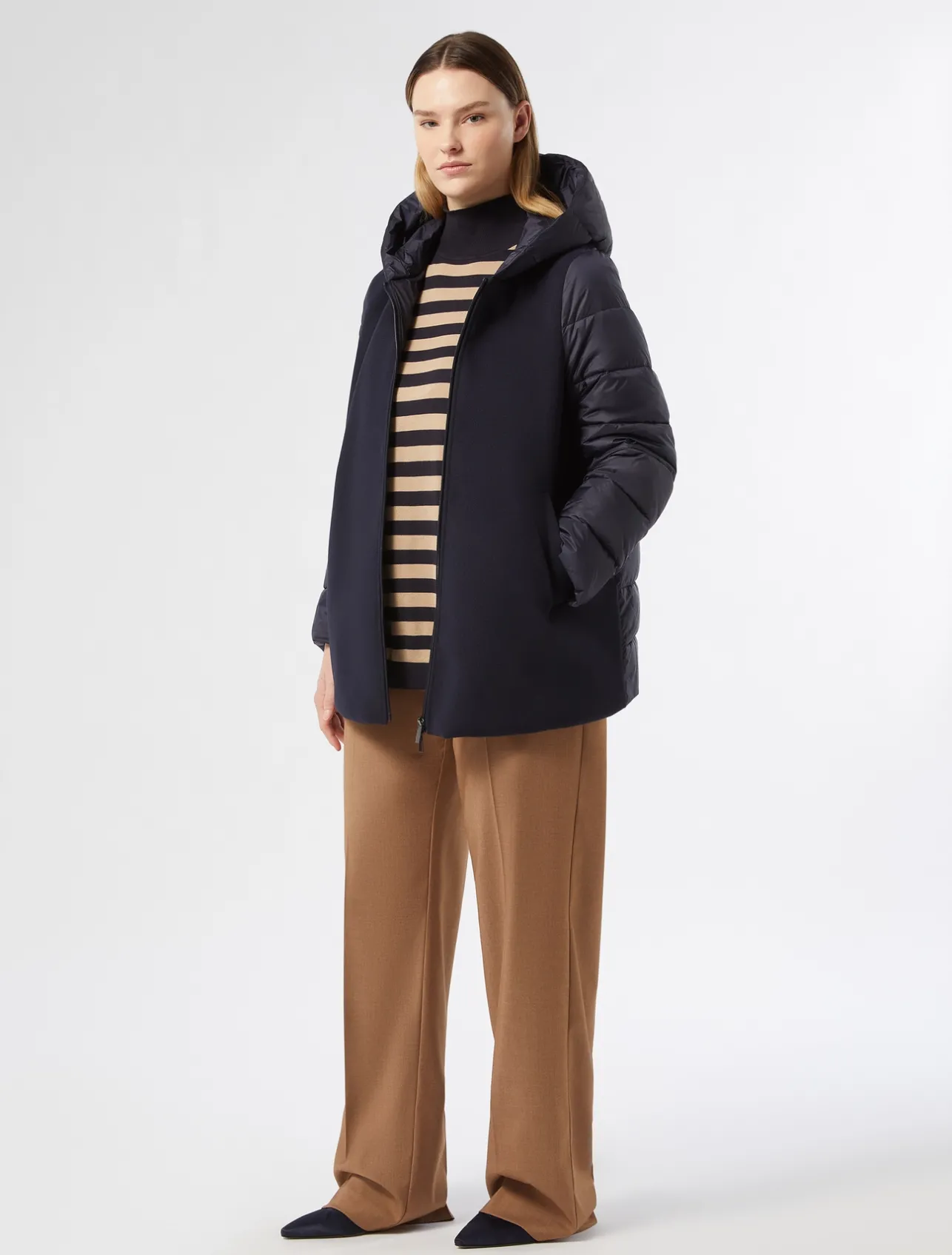New Marina Rinaldi Twill trousers HAZELNUTBROWN