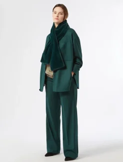 Online Marina Rinaldi Twill trousers DARKGREEN