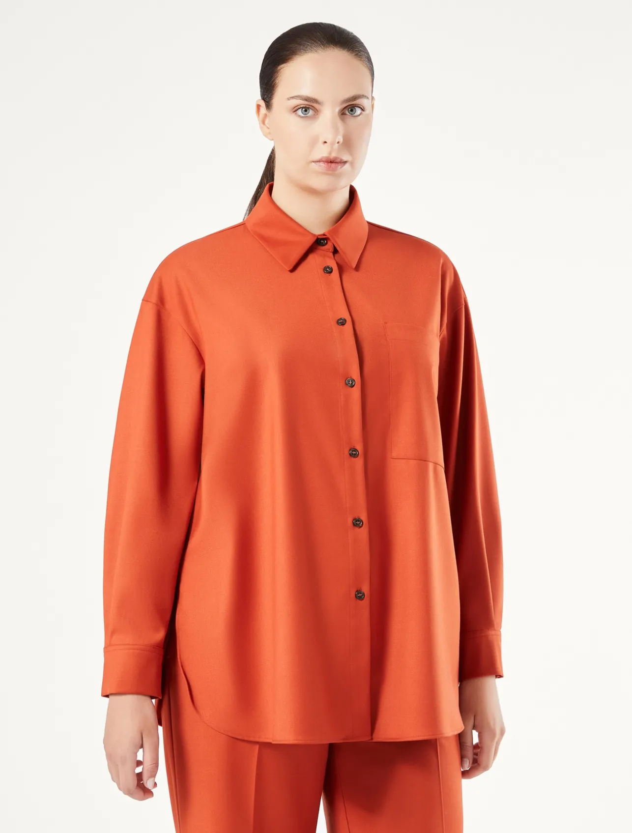 Discount Marina Rinaldi Twill tunic RUST