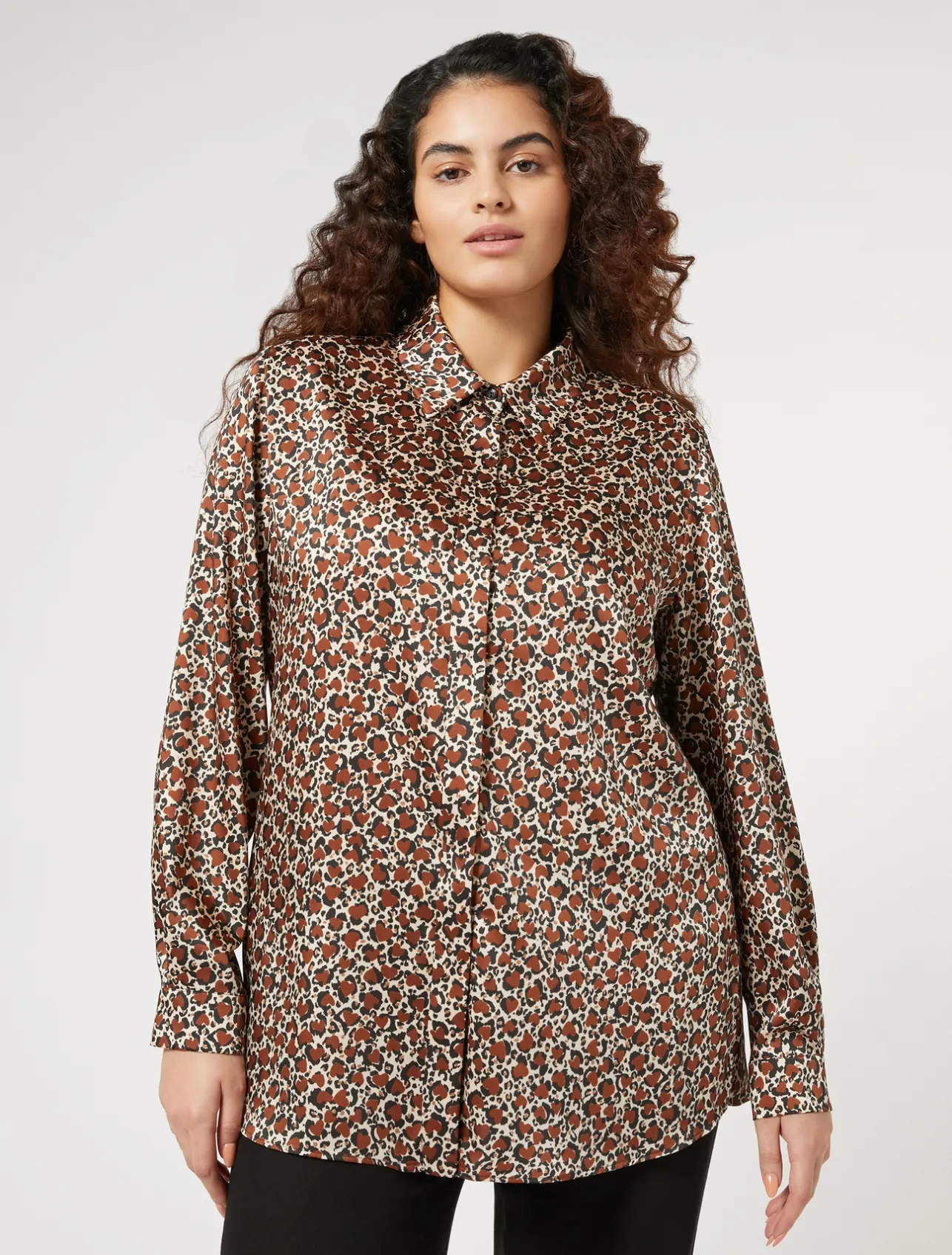 Outlet Marina Rinaldi Twill tunic TERRACOTTA