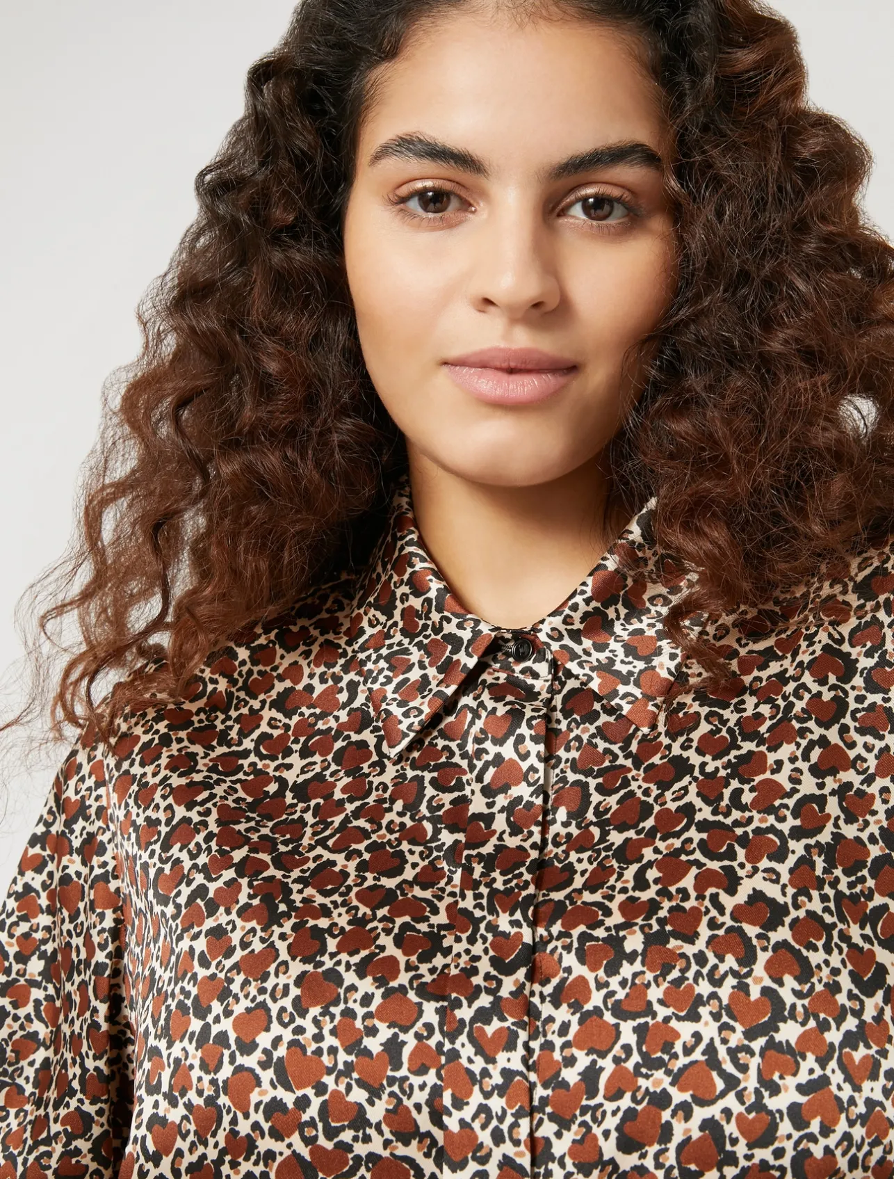Outlet Marina Rinaldi Twill tunic TERRACOTTA