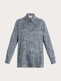 Outlet Marina Rinaldi Twill tunic LIGHTBLUE