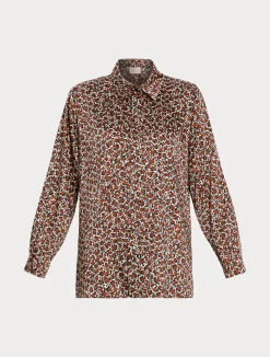 Outlet Marina Rinaldi Twill tunic TERRACOTTA