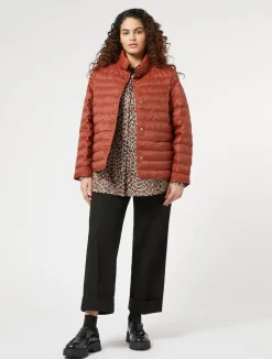 Outlet Marina Rinaldi Twill tunic TERRACOTTA