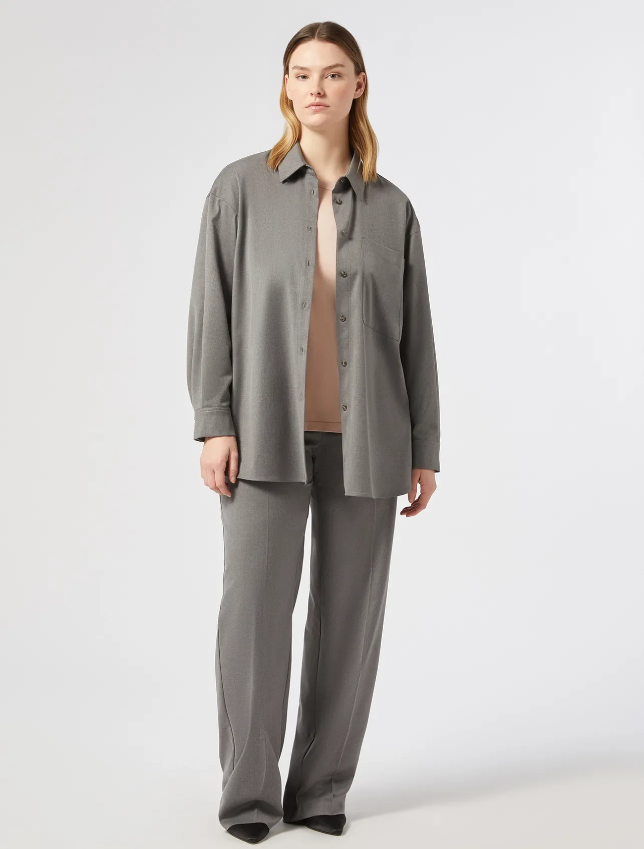 Best Marina Rinaldi Twill tunic MEDIUMGREY