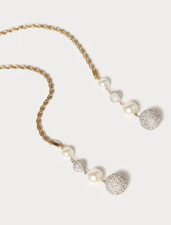 Best Marina Rinaldi Twisted-chain necklace with beads LIGHTGOLD