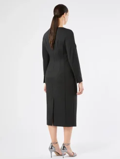Sale Marina Rinaldi Two-way stretch jersey dress DARKGREY