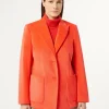 Sale Marina Rinaldi Velvet blazer CORAL