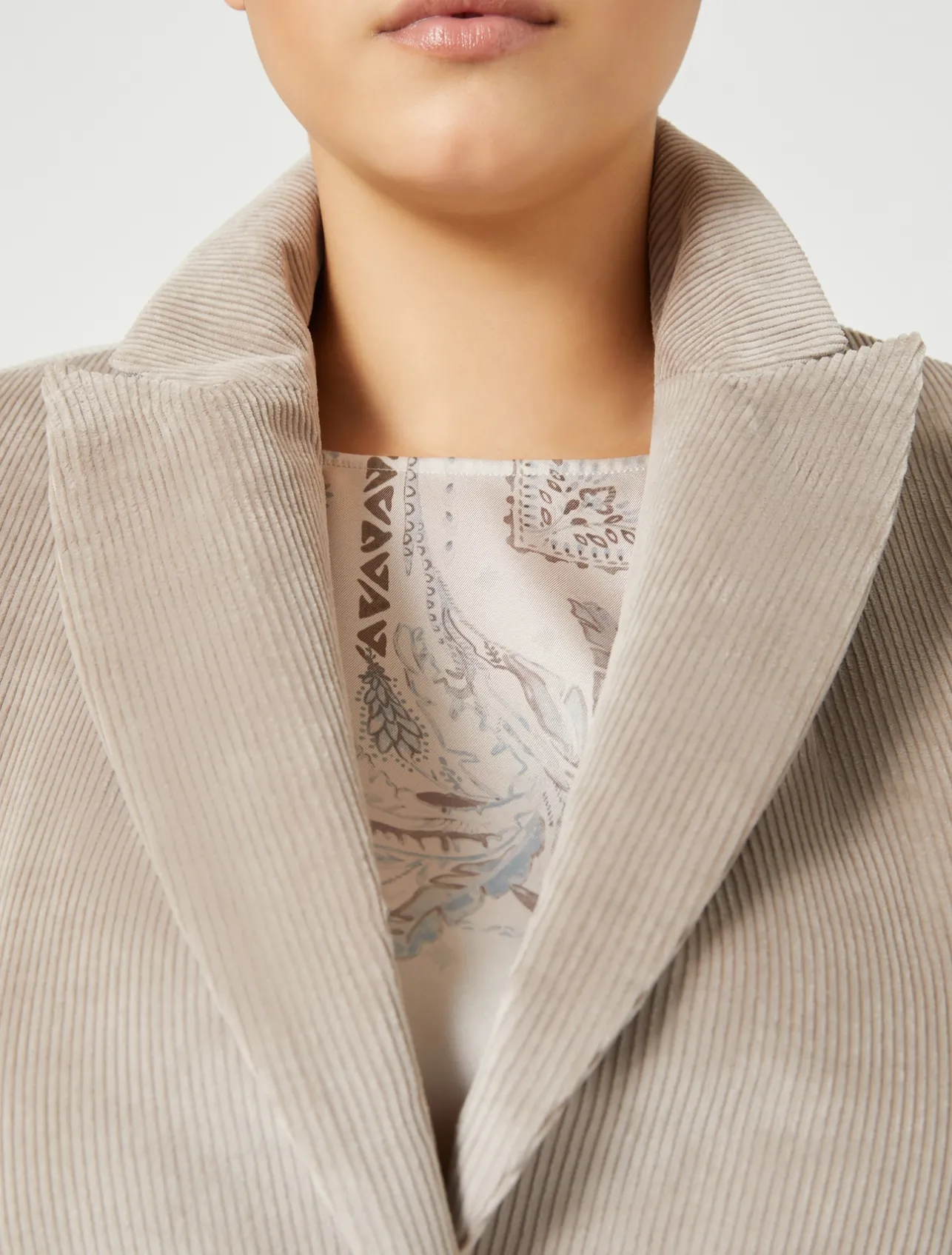Sale Marina Rinaldi Velvet blazer TURTLEDOVE