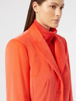 Sale Marina Rinaldi Velvet blazer CORAL