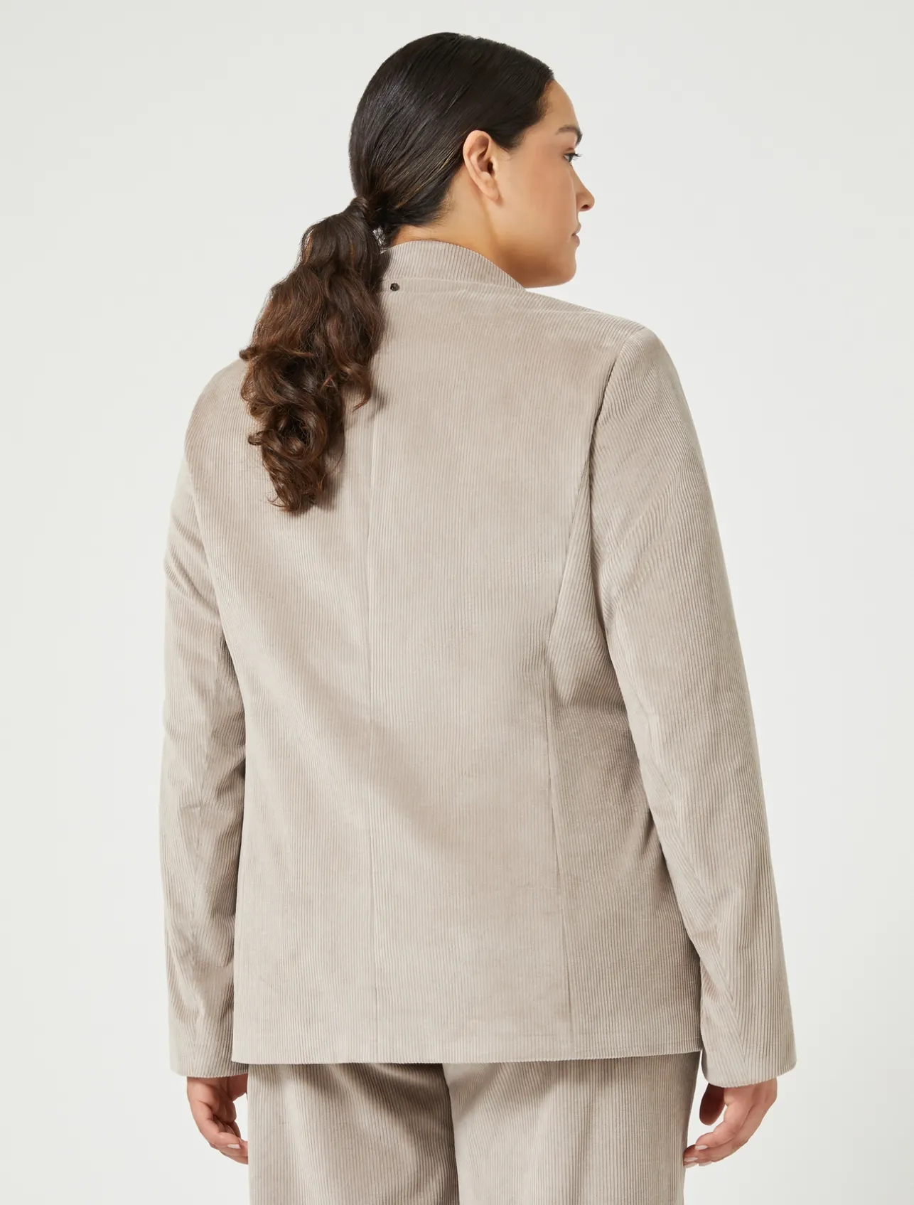 Sale Marina Rinaldi Velvet blazer TURTLEDOVE