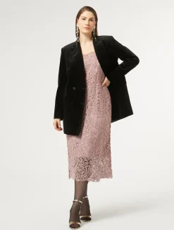 Online Marina Rinaldi Velvet blazer BLACK