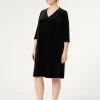 Best Marina Rinaldi Velvet jersey dress BLACK