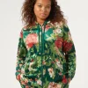 Outlet Marina Rinaldi Velvet jersey jacket GREEN