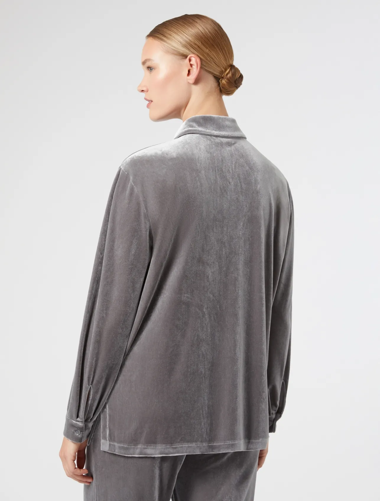 Hot Marina Rinaldi Velvet jersey shirt DARKGREY