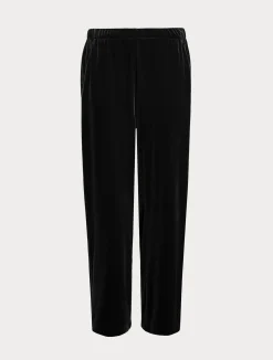 Clearance Marina Rinaldi Velvet jersey trousers BLACK