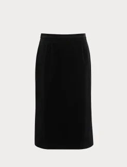 Online Marina Rinaldi Velvet skirt BLACK