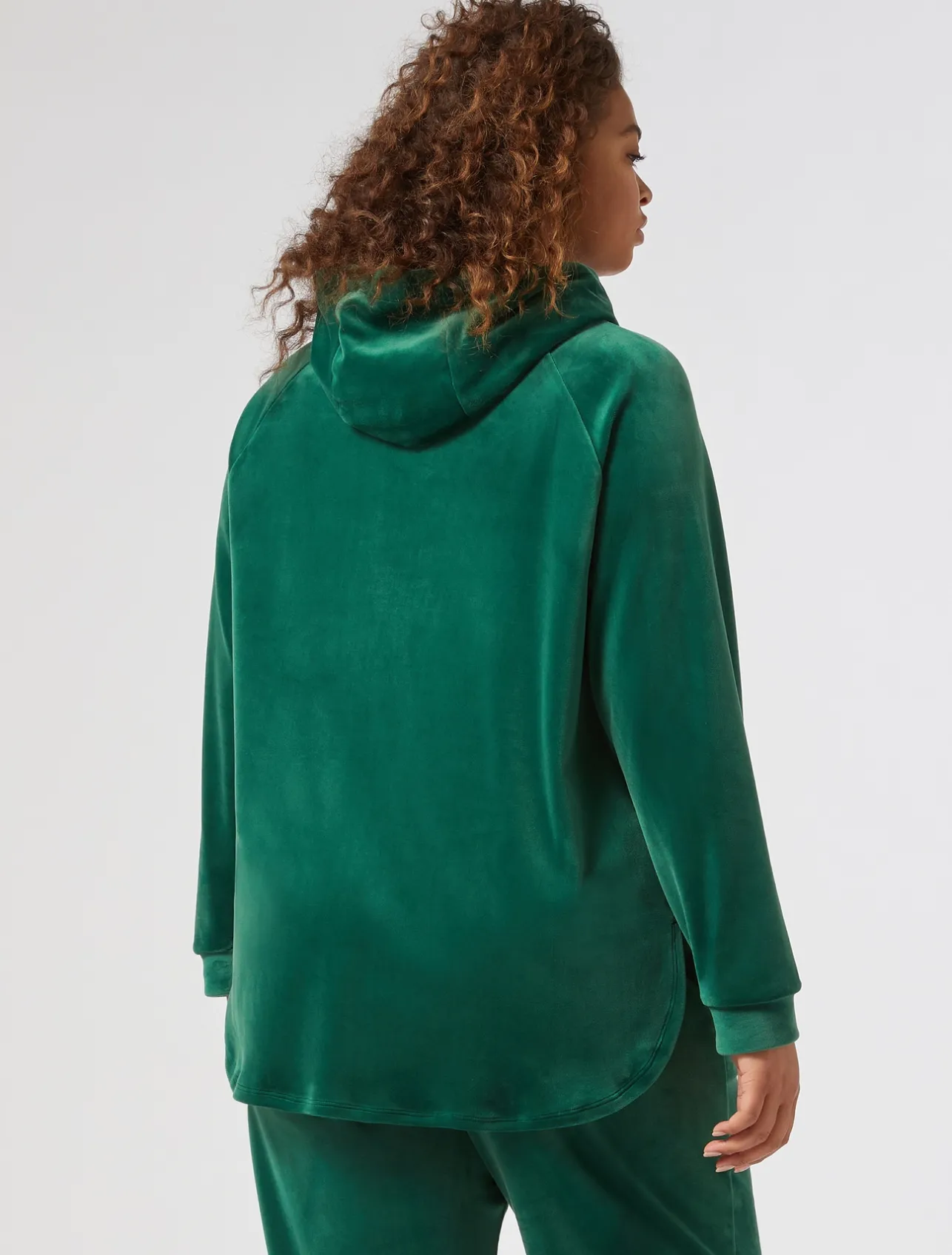 Discount Marina Rinaldi Velvet sweatshirt DARKGREEN
