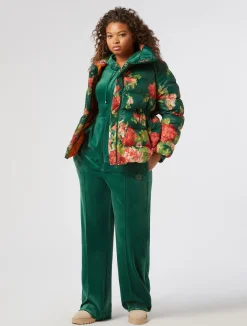 Discount Marina Rinaldi Velvet sweatshirt DARKGREEN
