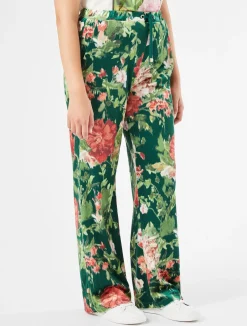 Fashion Marina Rinaldi Velvet trousers GREEN