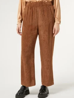 Online Marina Rinaldi Velvet trousers BROWN