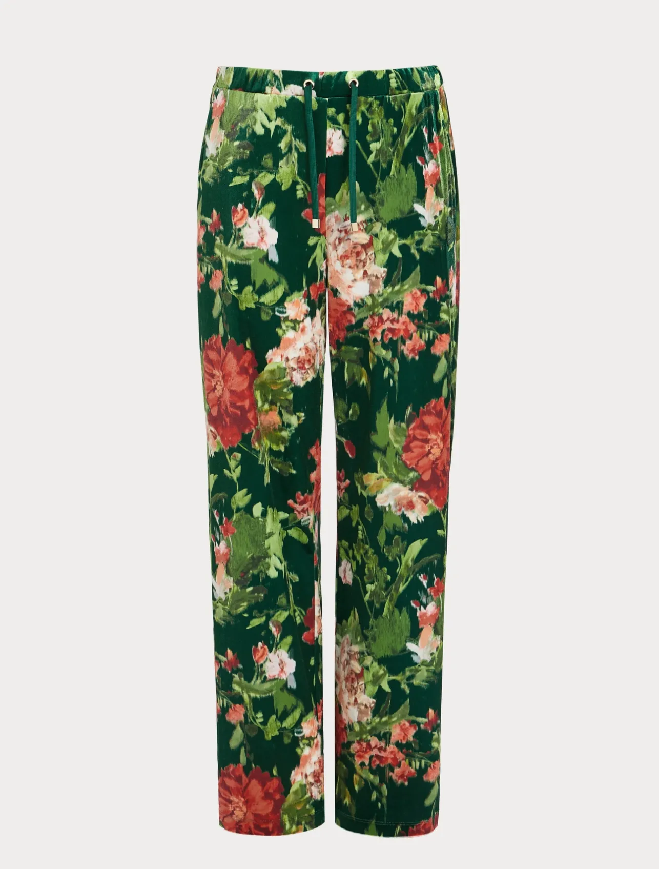 Fashion Marina Rinaldi Velvet trousers GREEN
