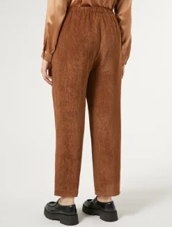 Online Marina Rinaldi Velvet trousers BROWN