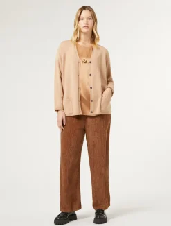 Online Marina Rinaldi Velvet trousers BROWN