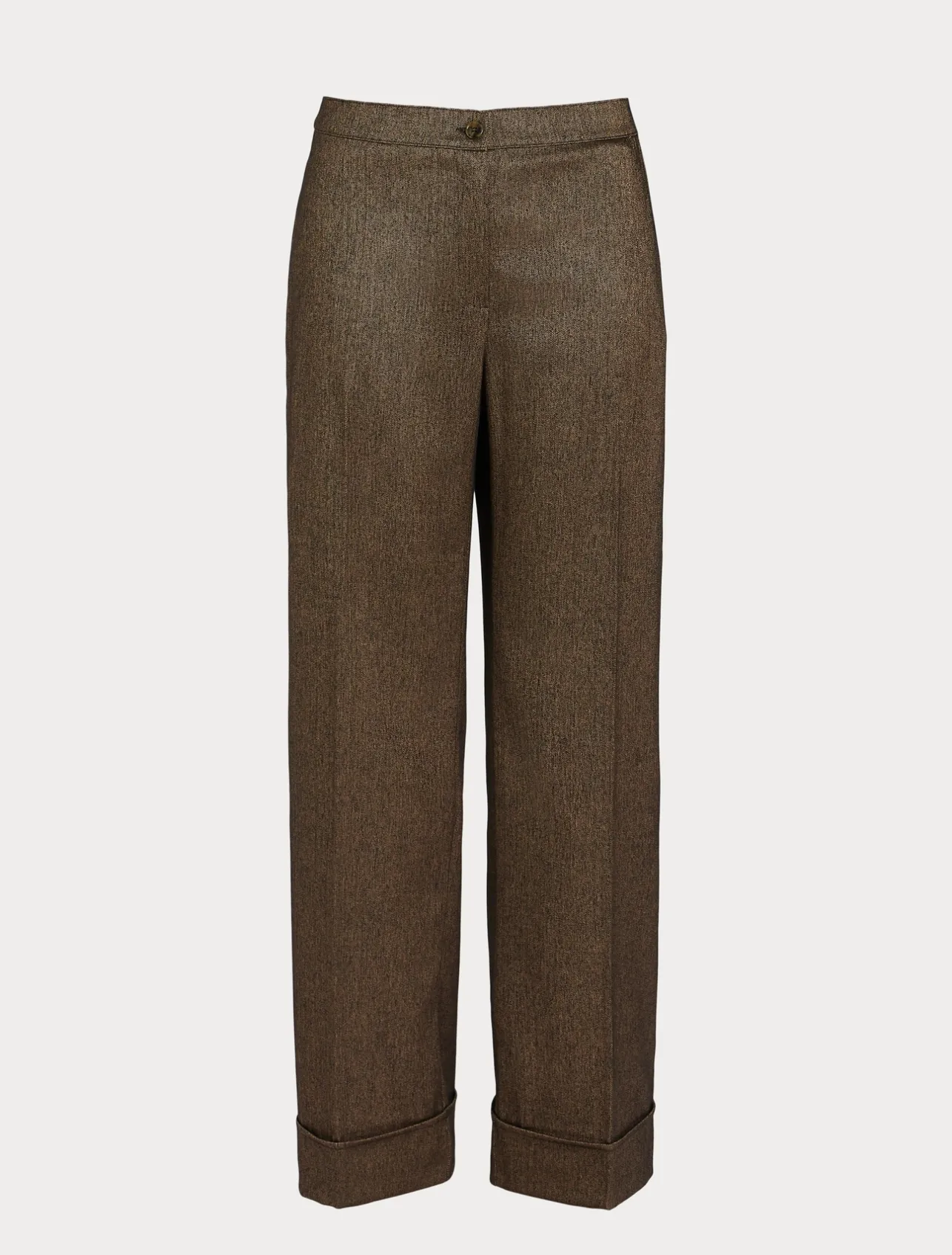Discount Marina Rinaldi Viscose and yarn-dyed fabric trousers DARKBOWN