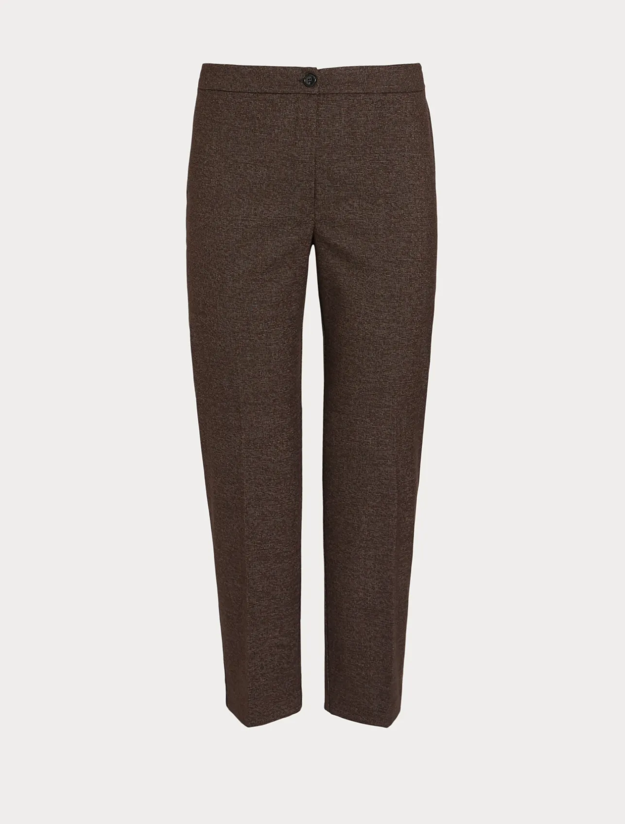 Sale Marina Rinaldi Viscose and yarn-dyed fabric trousers DARKBOWN