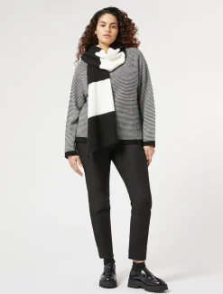 Outlet Marina Rinaldi Viscose blend yarn jumper BLACK