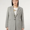 Hot Marina Rinaldi Viscose canvas blazer BLACK