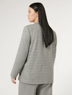 Hot Marina Rinaldi Viscose canvas blazer BLACK