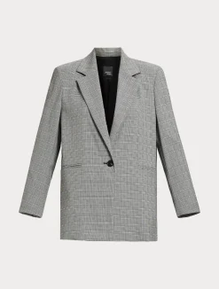 Hot Marina Rinaldi Viscose canvas blazer BLACK