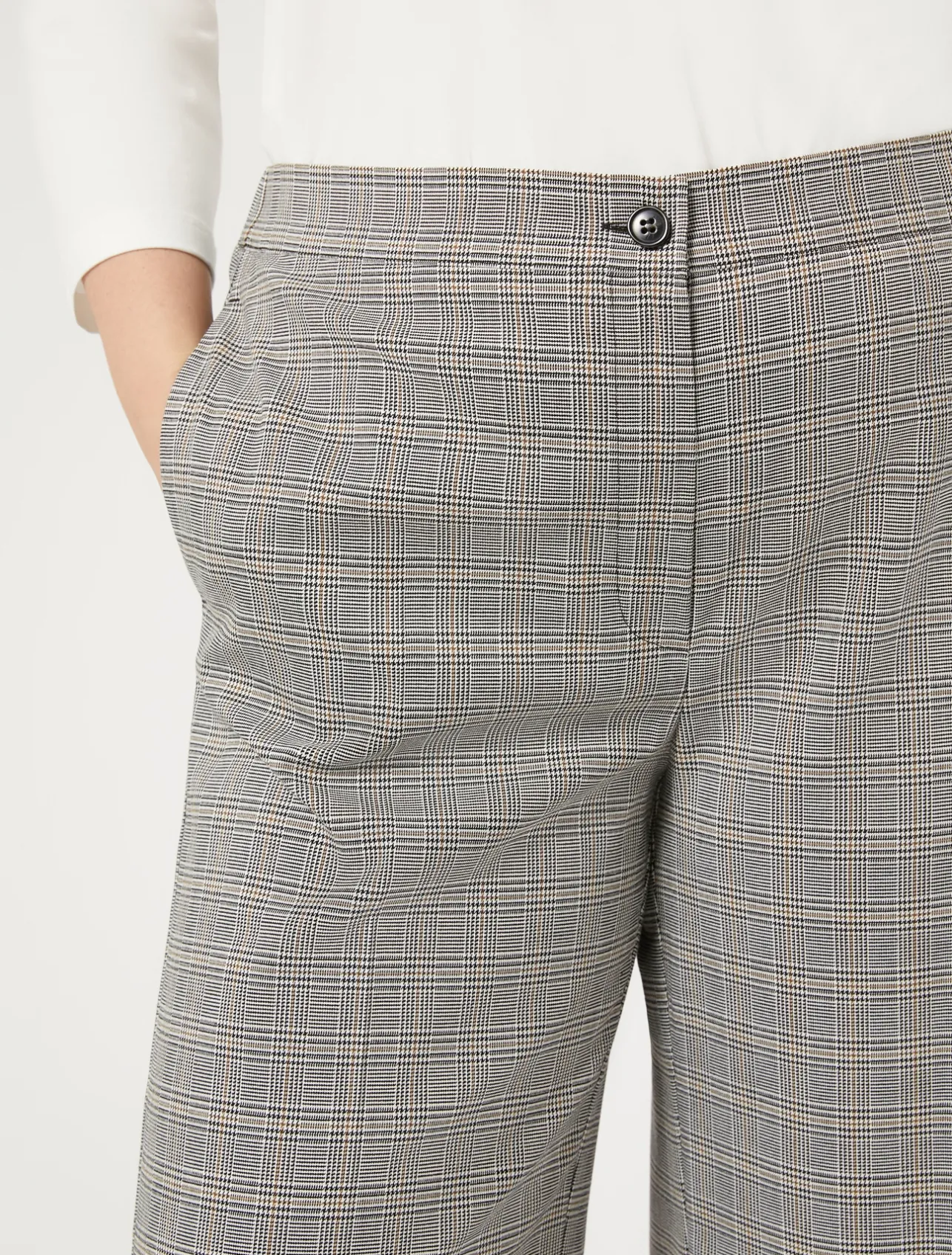 Hot Marina Rinaldi Viscose canvas trousers BLACK