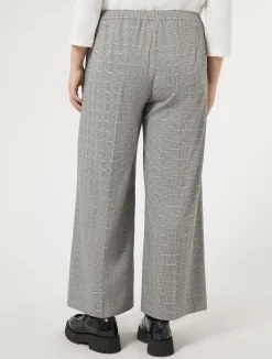Hot Marina Rinaldi Viscose canvas trousers BLACK