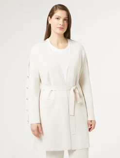 Clearance Marina Rinaldi Viscose cardigan IVORY
