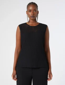 Discount Marina Rinaldi Viscose cardigan and top BLACK