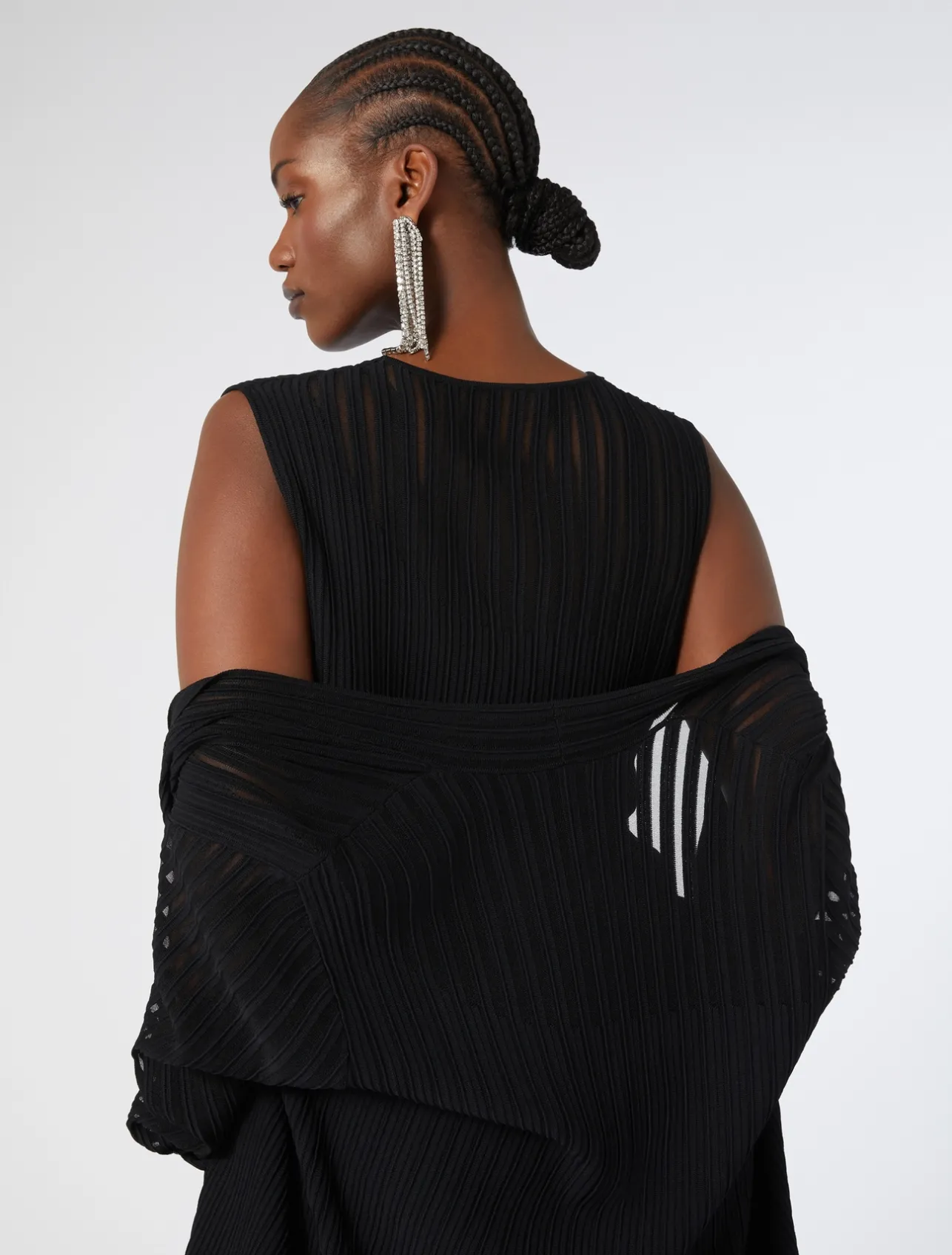 Discount Marina Rinaldi Viscose cardigan and top BLACK