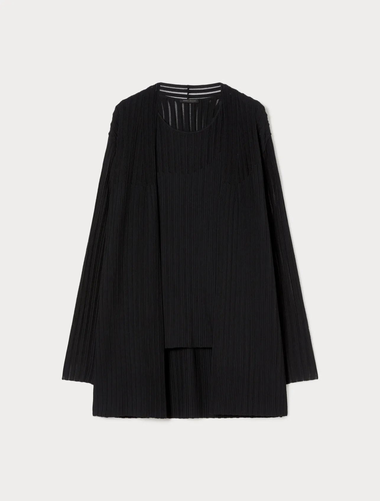 Discount Marina Rinaldi Viscose cardigan and top BLACK