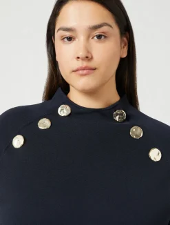 Clearance Marina Rinaldi Viscose jumper MIDNIGHTBLUE