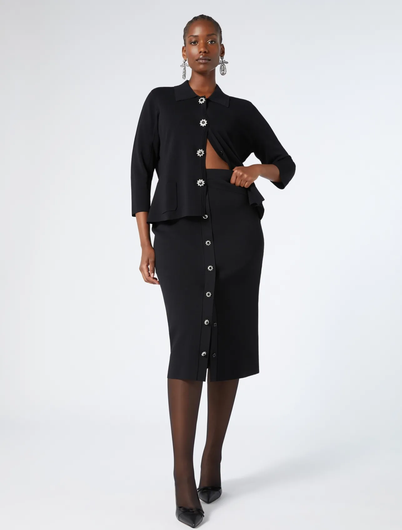 Hot Marina Rinaldi Viscose sweater BLACK