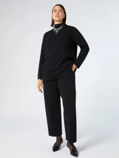 Online Marina Rinaldi Viscose sweater BLACK