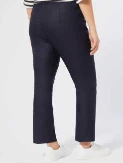 New Marina Rinaldi Viscose twill trousers NAVY