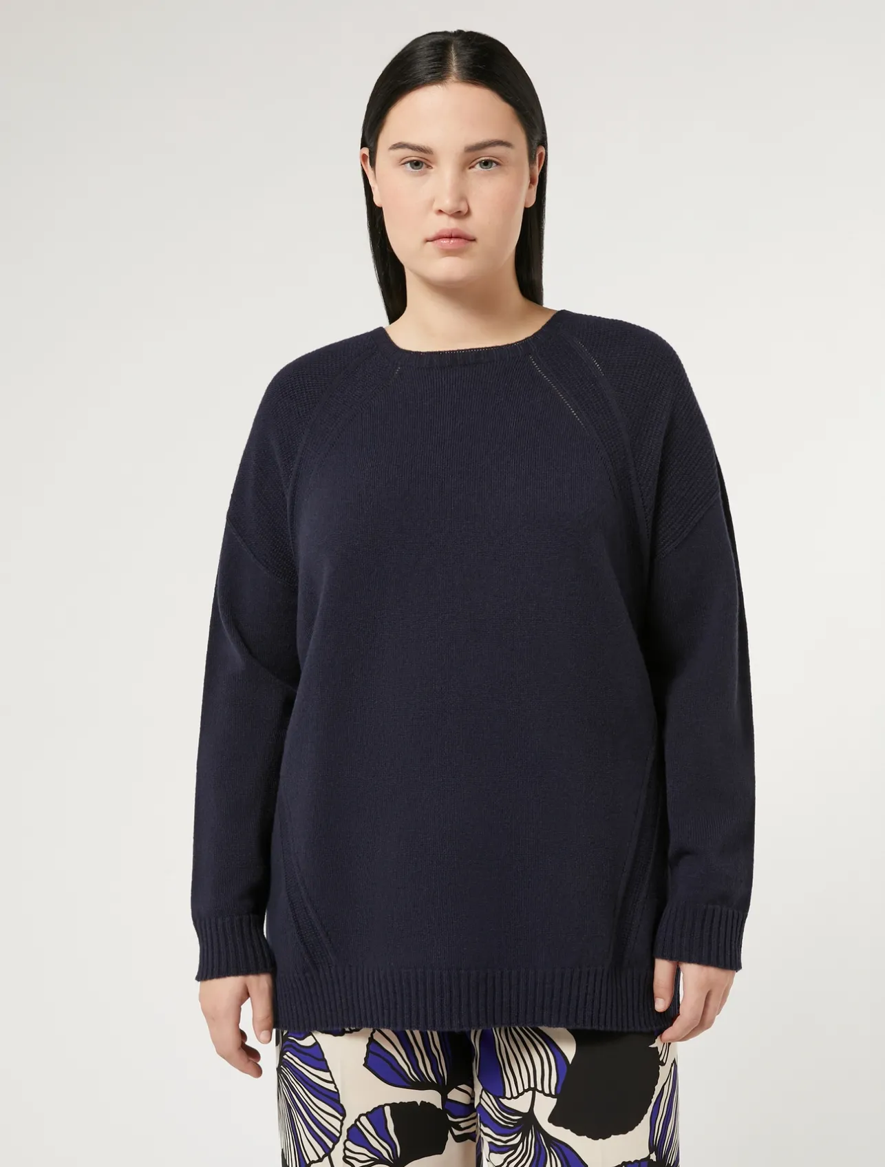 Hot Marina Rinaldi Viscose, wool and cashmere sweater ULTRAMARINE
