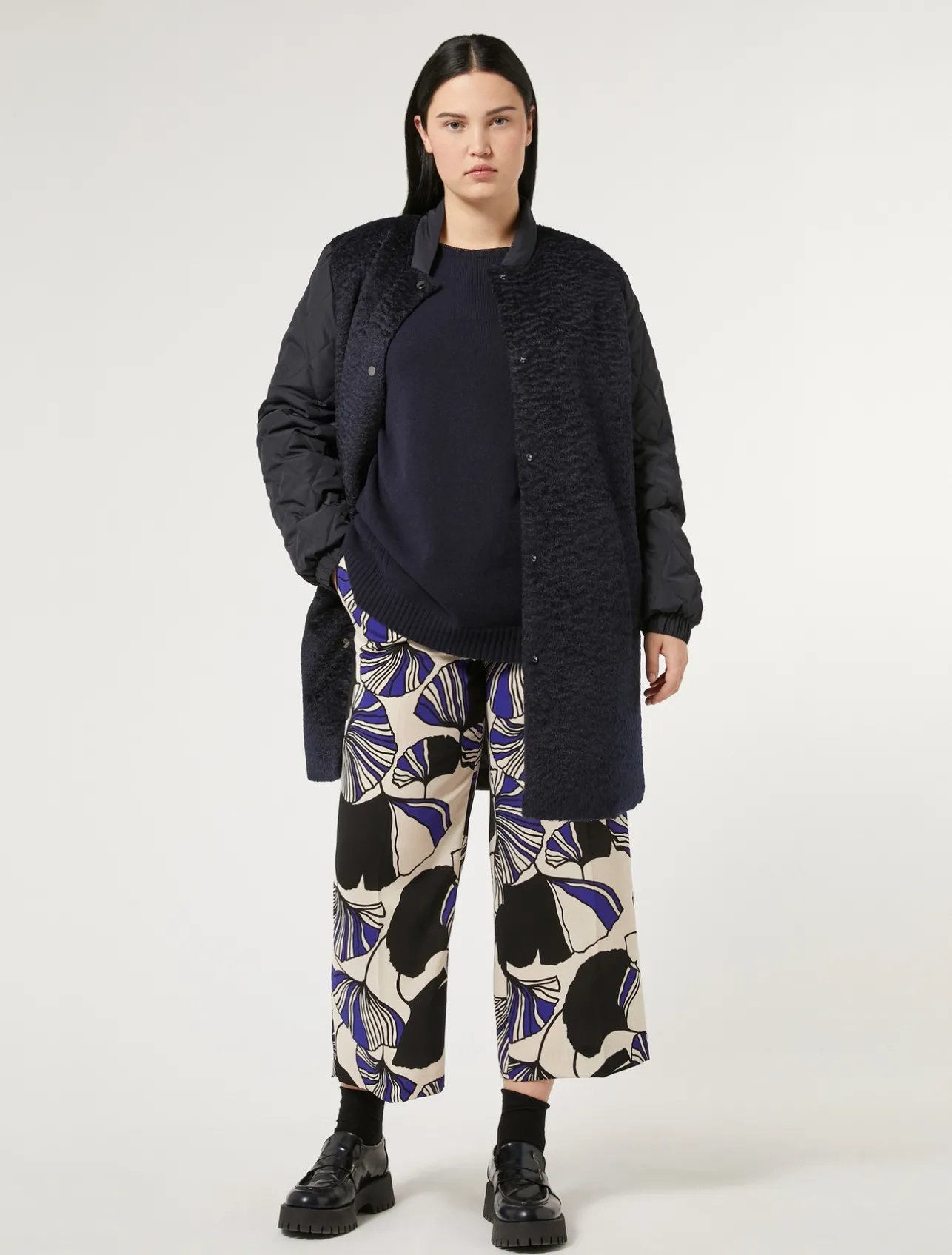Hot Marina Rinaldi Viscose, wool and cashmere sweater ULTRAMARINE