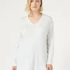 New Marina Rinaldi Viscose yarn sweater WHITE