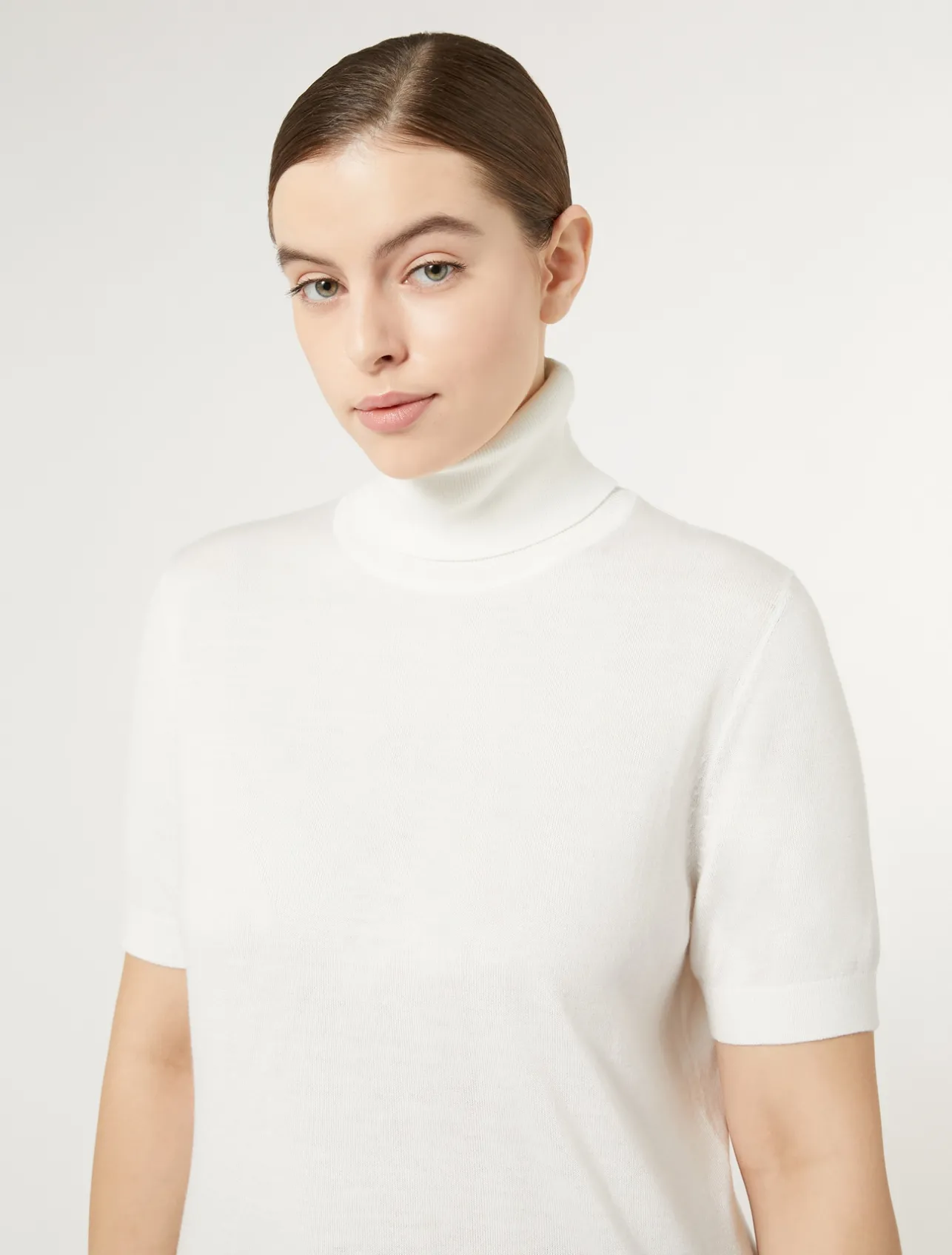 Sale Marina Rinaldi Viscose yarn sweater WHITE